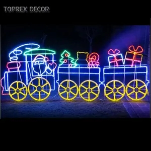New Design <strong>Outdoor</strong> IP65 Waterproof <strong>String</strong> 2D LED Motif <strong>Light</strong> Giant Christmas Train Yard Decoration Festival Landscape Dimmable - Product Image 2