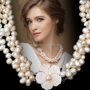 2015 più nuovo Classico Europa Stile Vintage Più Naturale <span class=keywords><strong>Collana</strong></span> di <span class=keywords><strong>Perle</strong></span> - Product Image 4