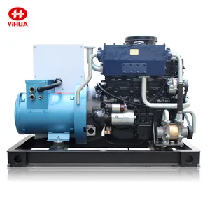 20kW/25kVA Marine Gerador Diesel com Weichai Motor e Alternador da Maratona