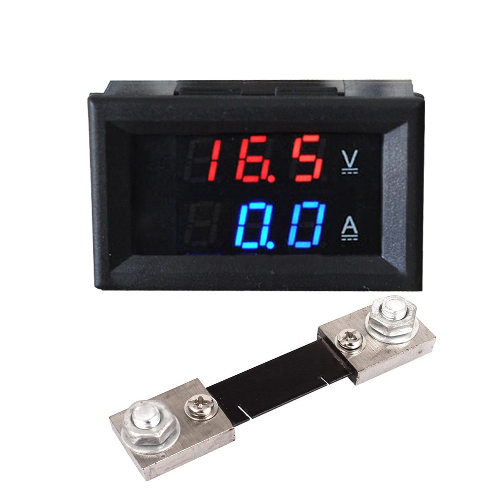 Mini Modular DIN Rail Mount Three Phase Voltage Meter with Digital LED Display - AC 60-450V Gauge Indicator Detector of TONGOU