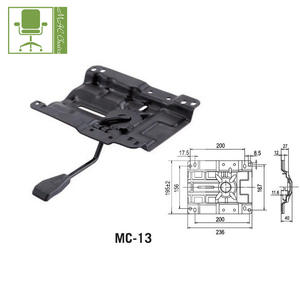 Siège de bureau transparent, pivotant, avec mécanisme d'inclinaison pour les genoux, personnalisé - Product Image 6
