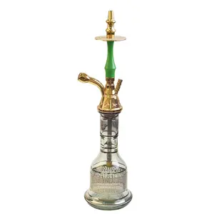 Wholesale Premium Zinc Egypt Style Hookah Exotic Glass Shisha Hooka Pipe Smoking Pipe