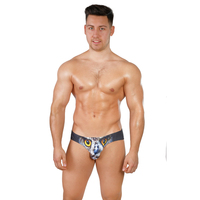 Importateurs de produits chinois imprimé animal motif cool sexy hommes string sous-vêtements