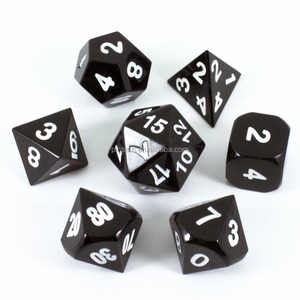 Juego de dados de Metal rápido, dados de color negro para juego de mesa - Product Image 2