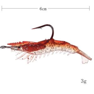Esca Artificiale per Pesca, Gancio Morbido, Esca a Forma di Gamberetto - Product Image 4