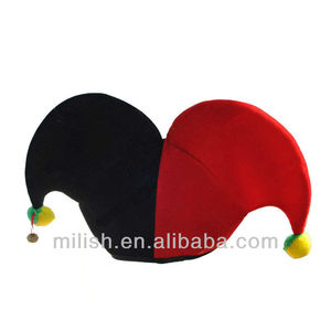 Chapeau de Clown Joker Noir et <span class=keywords><strong>Rouge</strong></span> Amusant pour Adultes pour Fête MH-1709 - Product Image 4