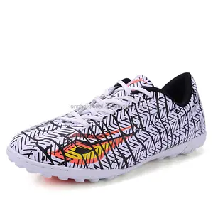 Semelle plate gazon intérieur chaussures de football chaussures bon marché pour les hommes, onsale nice sport d'intérieur fait sur commande de conception de football chaussures de football usine