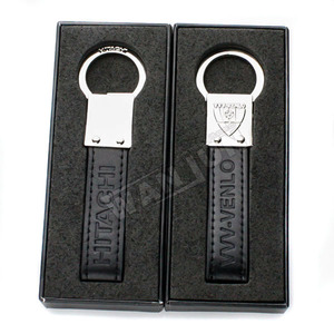 Khuyến Mại Tùy Chỉnh Kim Loại Xe Logo Da Móc Chìa Khóa - Product Image 1