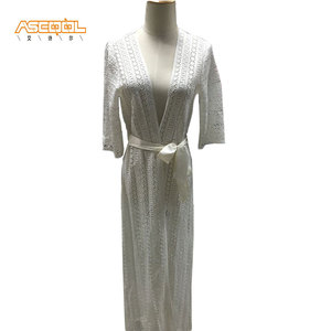 Mujeres al por mayor elegante encuadre de cuerpo entero de encaje robe <span class=keywords><strong>pijamas</strong></span> de ropa de dormir cómoda - Product Image 1