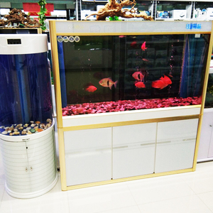 Nihao muebles para el hogar lujo cristal acrílico con <span class=keywords><strong>acuario</strong></span> de acrílico tanque de <span class=keywords><strong>peces</strong></span> de <span class=keywords><strong>acuario</strong></span> para <span class=keywords><strong>peces</strong></span> - Product Image 1
