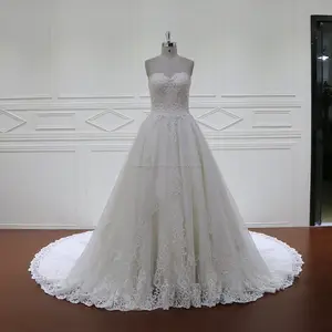 XF1095 полу милая шеи длинным поезд свадебное платье последние дамы курта дизайн