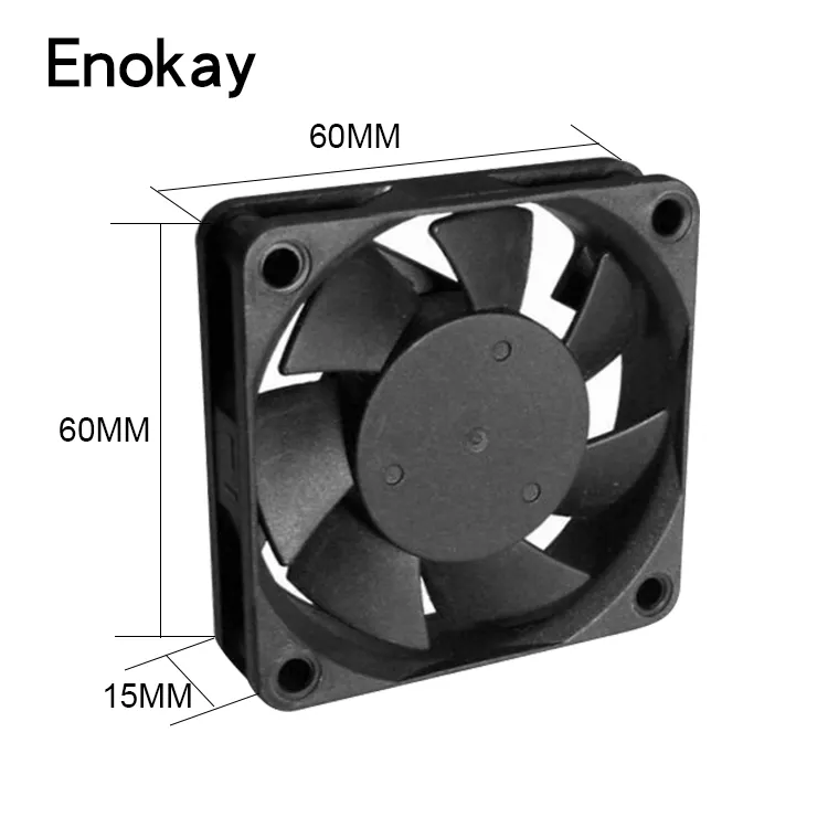 Melhor fabricante 5v 12v ventilador axial 6015 60x60x15 60mm à prova d' água computador ventilador com controle de velocidade