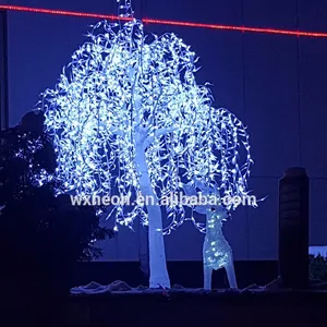 Vida falsa como árvores de iluminação led iluminado cor branca artificial salgueiro