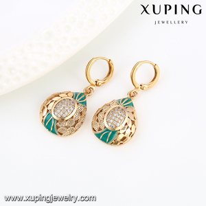 64013-joyería de lujo conjuntos de lujo africanos boda XUPING Mujeres 18K chapado en oro clásico conjunto de joyería de aleación de cobre