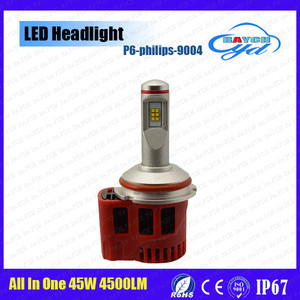 Nuevo 2016 4500lm p6 auto/moto philip led <span class=keywords><strong>faro</strong></span> h4, H13, 9004 9007 de 45 w alta/luz de <span class=keywords><strong>cruce</strong></span> led - Product Image 2
