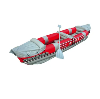 Inflatable Kayak tùy chỉnh Inflatable thuyền En 71 bình thường PVC, Phthalate miễn phí 6p hộp/poly Túi Kayak 2 người