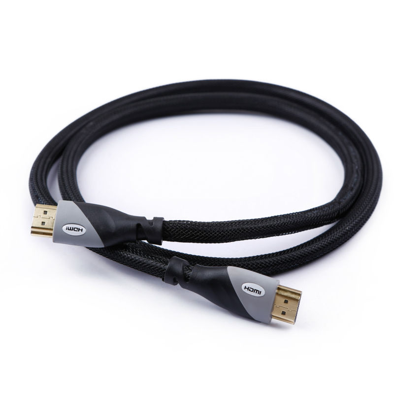 Кабель HDMI XANUAN, серый и черный, нейлоновая оплетка от 1 м до 50 м, совместимый с HDMI