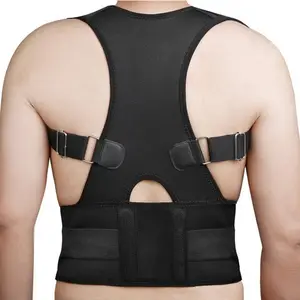 Correcteur de Posture magnétique ajustable pour hommes, ceinture de soutien du haut du dos pour corriger la Posture