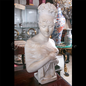 Busto de mármol blanco de 60 cm de <span class=keywords><strong>Mme</strong></span>. Recamier - Product Image 4