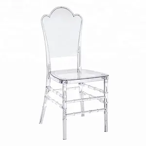 تصميم جديد شبح شفافة زهرة الأكريليك كرسي للأحداث