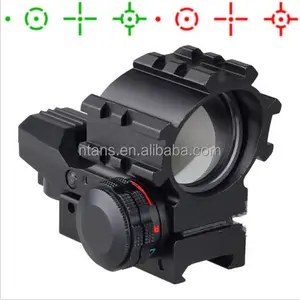 Spike HD112 JG8 Green Red Dot Visier und Red Laser Sight mit 4 Reticles Plus Red Laser Sight Combo