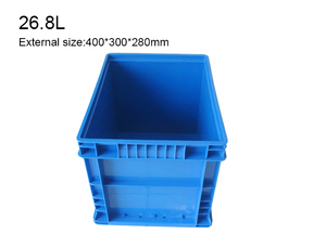 QS Euro Kích Thước Rắn Xếp Chồng Hộp Với Chất Lượng Hàng Đầu Nhựa Hdpe Tote Bin Hộp Với Bản Lề Có Nắp Đậy Cho Phụ Tùng Các Bộ Phận Công Cụ - Product Image 3