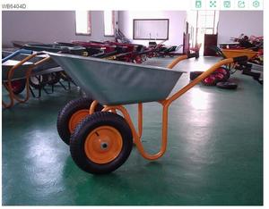 WB6404D जस्ती स्टील ट्रे डबल पहिया निर्माण wheelbarrow - Product Image 4