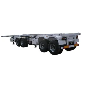 40ft 2 Assen Combo Container Skelet Trailers Dock Skelet Oplegger Cargo Trailer Nieuw Aangepast