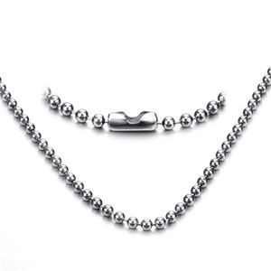 <span class=keywords><strong>Collier</strong></span> en acier inoxydable à billes militaires, chaîne à billes, 18 pouces, 20 pouces, 22 pouces, 24 pouces - Product Image 2