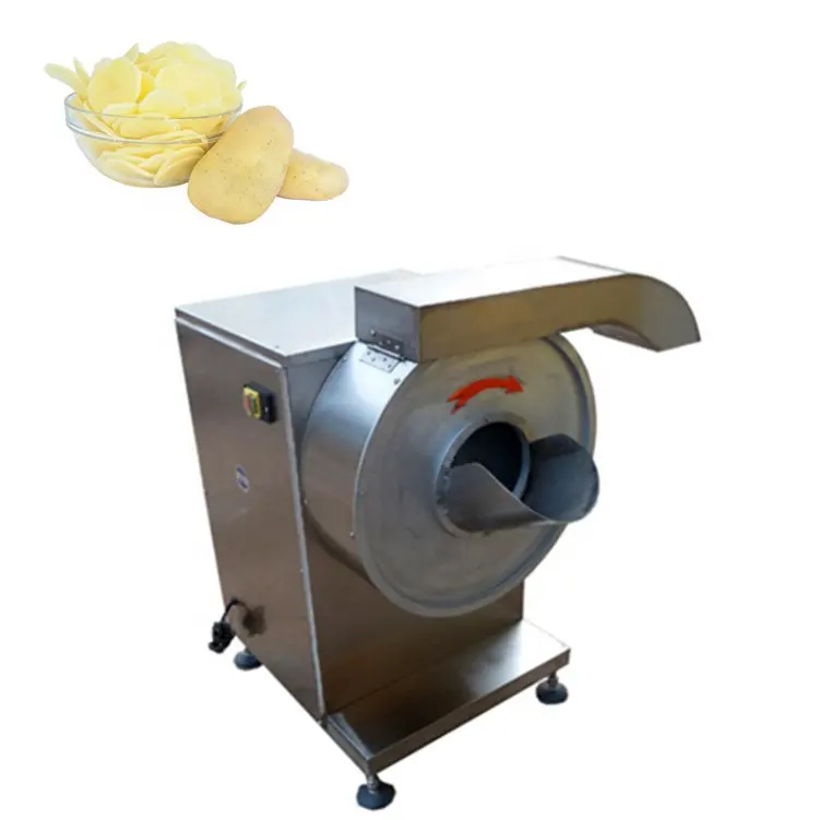 Máquina de corte de batata doce automática, fonte de fábrica, máquina de corte de batatas fritas, cassava