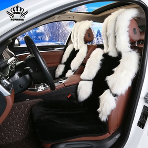 <span class=keywords><strong>Coprisedili</strong></span> <span class=keywords><strong>universali</strong></span> <span class=keywords><strong>personalizzati</strong></span> Rownfur cuscini in pelliccia sintetica di alta qualità per accessori auto anteriori con Logo - Product Image 3