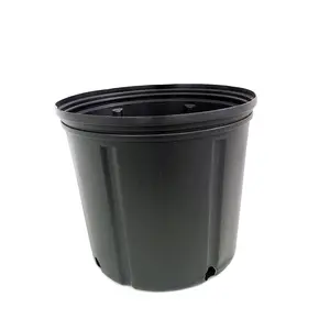 Good Quality plastic black big plant nursery gallon pot for Palm Plants