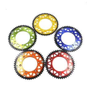 250 cc dirt bike/pit bike/motocross peças 48t/50t aço-alumínio sprockets