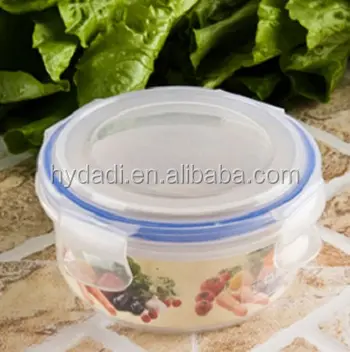 Plastic Keuken Plastic Ronde Voedsel Opslag Container Voor Promotie: Keuken Plastic Gebruiksvoorwerp