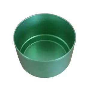 Colorful anodized metal aluminum candle cup wholesale