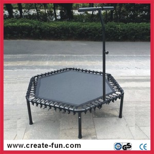 Createfun 53 pouces. adulte, <span class=keywords><strong>fitness</strong></span>. <span class=keywords><strong>trampoline</strong></span>. avec main courante, mini <span class=keywords><strong>trampoline</strong></span> avec poignée, intérieur <span class=keywords><strong>trampoline</strong></span> avec po - Product Image 1