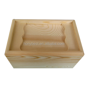 Hộp Đựng/Lưu Niệm Quà Tặng Bằng Gỗ Thông Tự Nhiên Logo Tùy Chỉnh, Hộp Gỗ <span class=keywords><strong>Balsa</strong></span> Chưa Hoàn Thiện Có Nắp Trượt Để Đựng Nến, Mật Ong, Thẻ Chơi Bài - Product Image 3