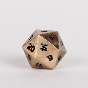 Manufacturer Polyhedral Metal Plating D20 <strong>Dice</strong> Custom <strong>20</strong> <strong>Sided</strong> Metal <strong>Dice</strong> for Board Game - Product Image 3