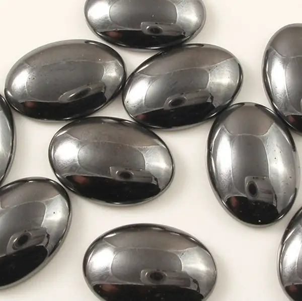 6*10Mm Cabochon Hematite Oval Alami