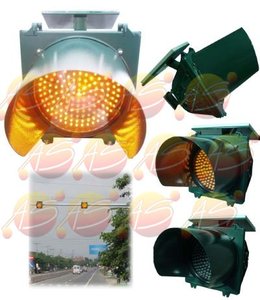 Avvertenza solare LED giallo lampeggiante segnaletica stradale prodotto - Product Image 3