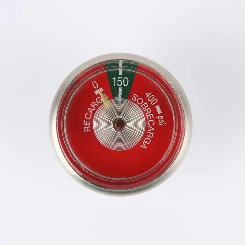 0-400Psi pressure gauge for fire extinguisher bourdon tube pressure gauge