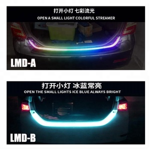 Rgb coulant Flexible LED bande Drl coffre arrière porte arrière lumière frein clignotant avertissement inverse Flash pour voitures 12v - Product Image 3