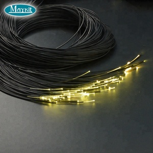 PMMA PVC nero rivestito end glow cavo <span class=keywords><strong>in</strong></span> <span class=keywords><strong>fibra</strong></span> <span class=keywords><strong>ottica</strong></span> per piscina luce della stella - Product Image 3