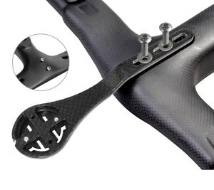 Support de guidon incurvé pour ordinateur de vélo de route en fibre de carbone GUB 692 3K pour GARMIN CATEYE <span class=keywords><strong>Bryton</strong></span> GoPro - Product Image 3