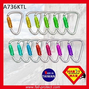 Outdoor Sports Adventure Rock Twist Lock Rock Climbing Aluminum Carabiner - Product Image 6