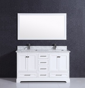 Hiện đại Chậu Rửa Đôi Phòng Tắm Vanity 60 72 Inches Tắm Tủ Đồ Nội Thất T9311