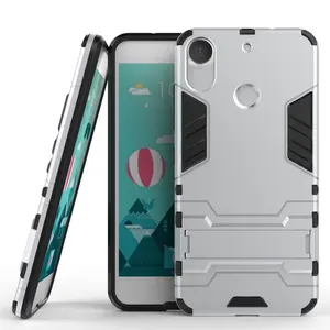 TPU+PC hybrid kickstand back cover case for htc desire 10 pro