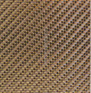 Tissu en fibre de carbone doré à paillettes - Product Image 4