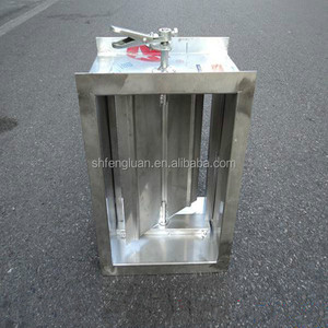 경쟁 가격 아연 도금 강철 직사각형 조절 밸브 덕트 볼륨 제어 댐퍼 - Product Image 5