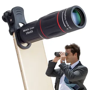 2020 High Quality Universal Clip on Cell Phone Lens External 18X Telephoto Zoom Lens